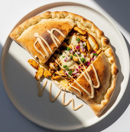 Garlic Chicken Calzone 