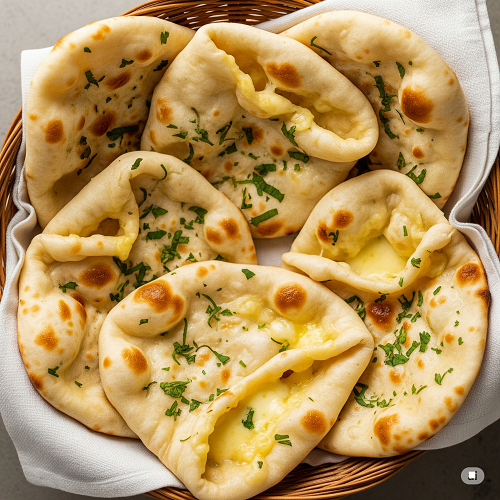 Cheese & Garlic Naan 